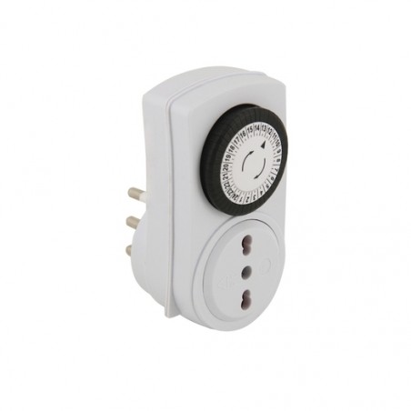 Timer Giornaliero c/interruttore"Slim"