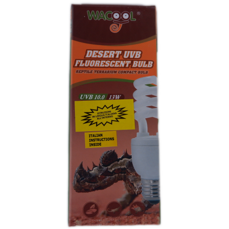 Reptizoo Wacool Lampada Raggi  UVA\UVB 10.0 13w