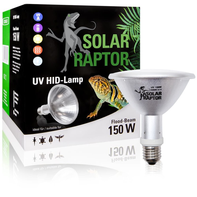 Econlux Solar Raptor HID 150w Flood + UVA/UVB Agli Ioduri Metallici