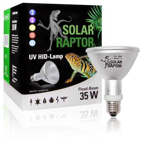 Econlux Solar Raptor HID 35W Flood +UVA/UVB Agli Ioduri Metallici