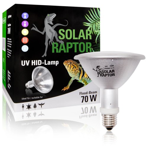 Econlux Solar Raptor HID 70W Flood +UVA/UVB Agli Ioduri Metallici